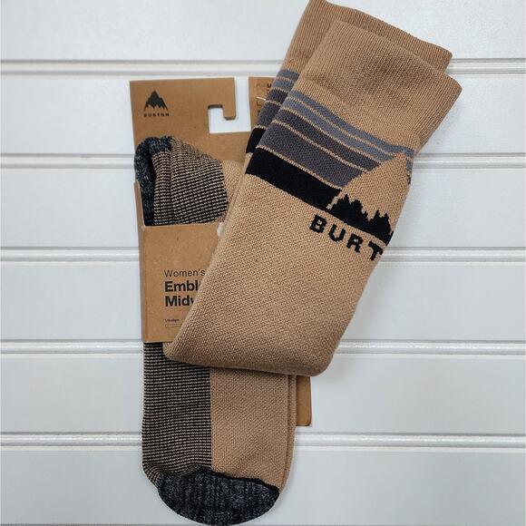 NWT Burton Women's Emblem Midweight Socks-M/L (7-10) - Picture 2 of 6